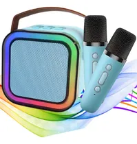 Comprar Caixinha Som Karaokê Infantil Bluetooth 2 Microfones Su002Ffio Cor Azul 110vu002F220v