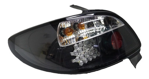Focos Traseros Peugeot 206 98-09 Negro Led - Biocartuning