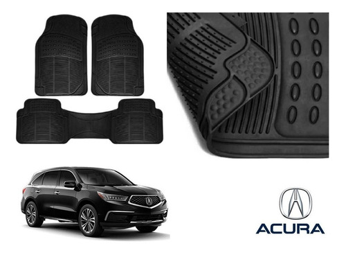 Kit Tapetes 3 Filas Acura Mdx 2019 Rubber Black Original