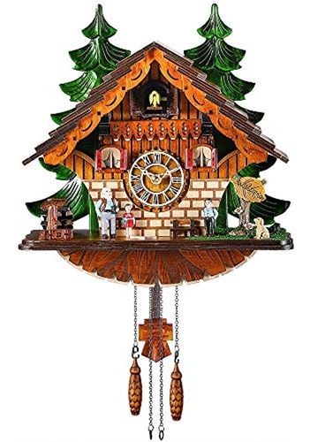 Kintrot Cuco Reloj Tradicional Negro Bosque Casa Chalet Arte