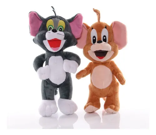 2pcs Tom Jerry Cat Mouse Boneca Pel cia Brinquedo Presente