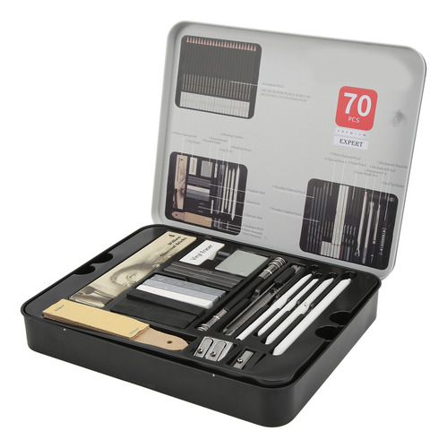 Conjunto De Ferramentas Para Lápis De Desenho, 70 Peças De L