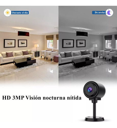 Rizon Mini Cámara 3mp Espía Hd Wifi Cámaras De Seguridad