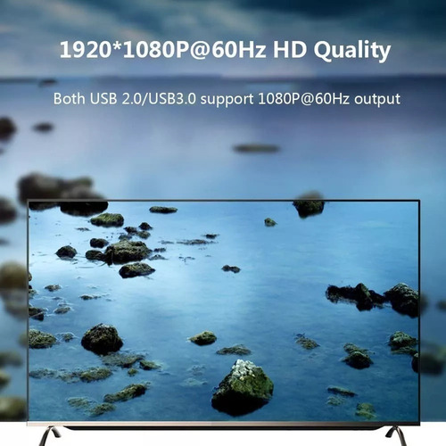 Adaptador Usb Para Hdmi Duplo Expande Dois Monitores