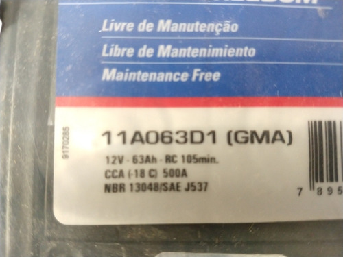 Batería Acdelco 75 11a063d1. Financiación Hasta 18 Cuotas
