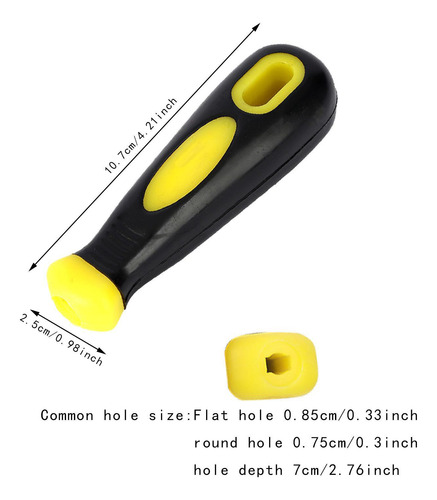 Mango De Archivo Universal Reemplazar Agujero Plano 8.5 Mm