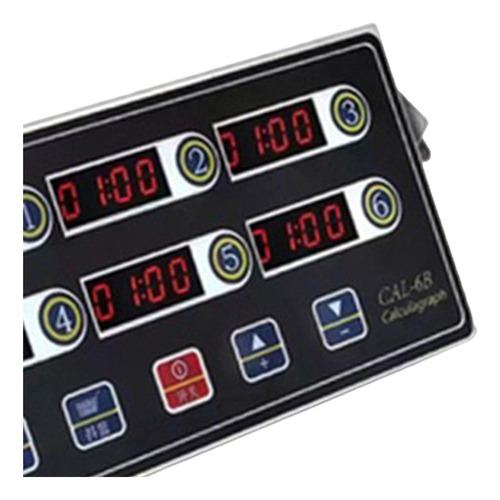. Temporizador Digital De Cocina, Reloj Para 6 Canales