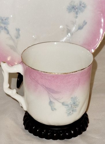 Taza Pocillo Limoge Pl France Art Noveau Impecable C43 (Usado)