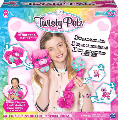 Twisty Petz Serie 4 Purrella Kitty Bundle Peluche Y 2 Pulser