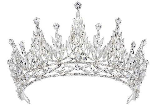 Brillante Corona Reina De Carnaval Glamuroso Aleacion Metal