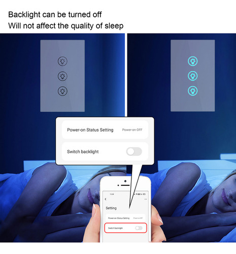 Control Inteligente De Aplicación De Luz Táctil Para Pared,