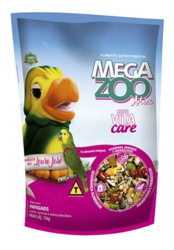 Megazoo - Mix Papagaio - Louro José - 700g