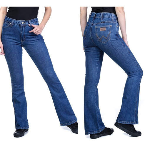 Calça Jeans Feminina Flare Lycra Stone Wrangler Wf2039