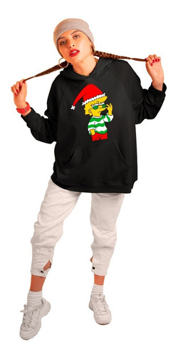 Sudadera P Dama/caballero Navideña Lisa Simpsons Hippie Nvd
