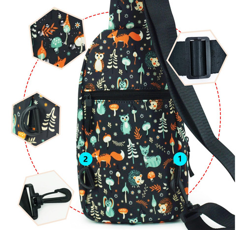 Mikopnliw Bolsos Bandolera Para Hombres Y Mujeres, Mochila D