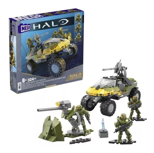 Mega Construx Halo Warthog De Rescate Del Equipo Rojo Cantidad de piezas 324