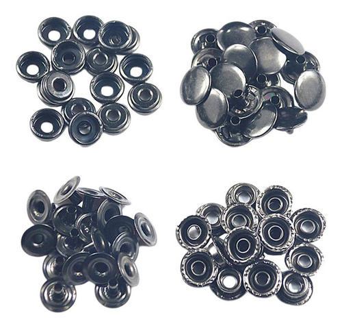 50x Hebillas A Remaches De Clave Broches De Botón De