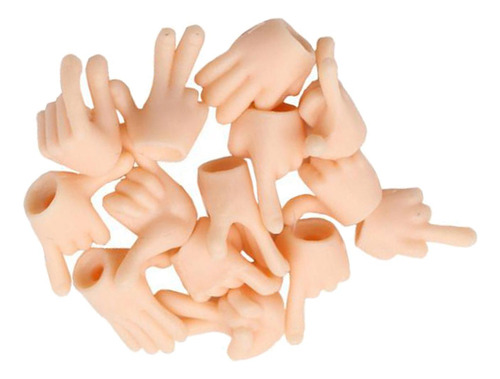 Peças De Mão De Boneca Miniatura 1/12, Boneco De Branco