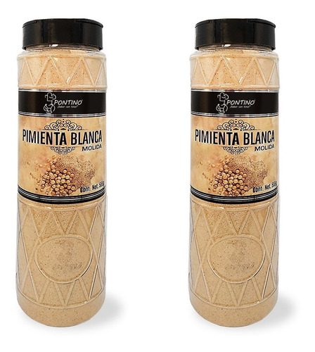 Pontino Pimienta Blanca Molida 555 Gramos 2 Piezas