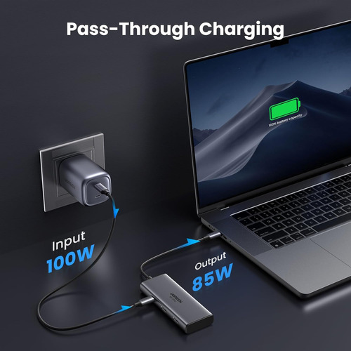 Revodok 6 En 1 Usb C 2 Hdmi Dual 4k 60hz 8k 30hz 100w Ugreen