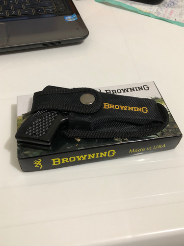 Navaja De Colección Con Diseño Inspirado En Pistola Browning