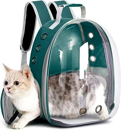 Imagen 7 de 10 de Mochila Bolso De Transporte Capsula Burbuja Gatos & Perros