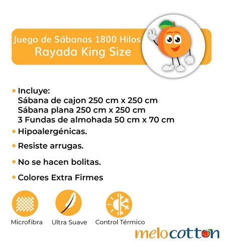 Imagen 4 de 8 de Sábana King Size 1800 Hilos, Microfibra Grabada Ultra Suave