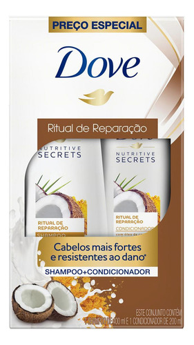 Kit Dove Ritual De Reparação Shampoo 350ml + Condiciona 175m