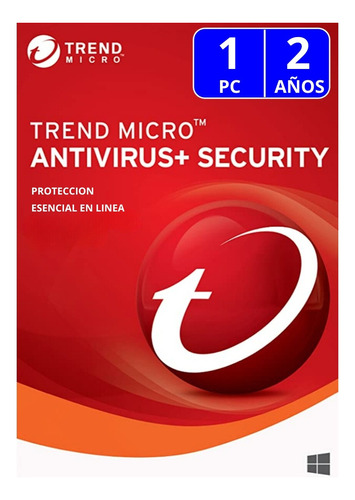 Trend Micro® Antivirus+ Security 1 Pc | 2 Años 