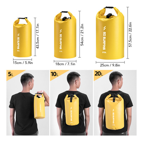 Bolsa Impermeable Para Actividades - 5 L/10 L/20 L
