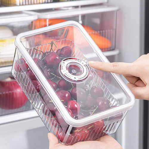 Organizador De Refrigeración O, Apilable, De Plástico Transp