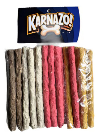 Carnaza Para Perro De Palitos Karnazo 24 Pzas Diferente Colo