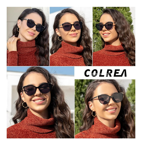 Colrea Gafas De Sol De Ojo De Gato De Moda Para Mujer Gafas