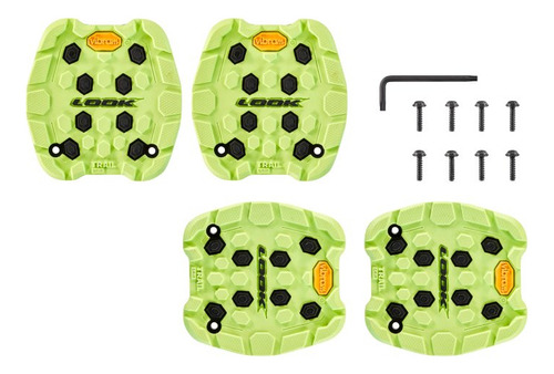 Pad Grip Intercambiable Para Pedal Look Grip Trail Color Verde Lima