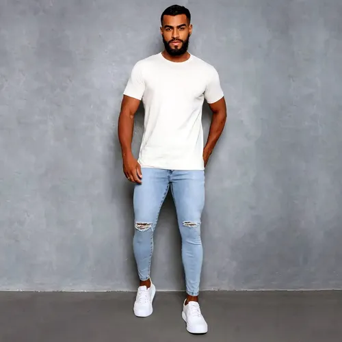 Calça masculina best sale desfiada no joelho