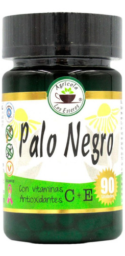 100% Palo Negro + Vit C + E 90 Caps. Gluten Free / Agronewen