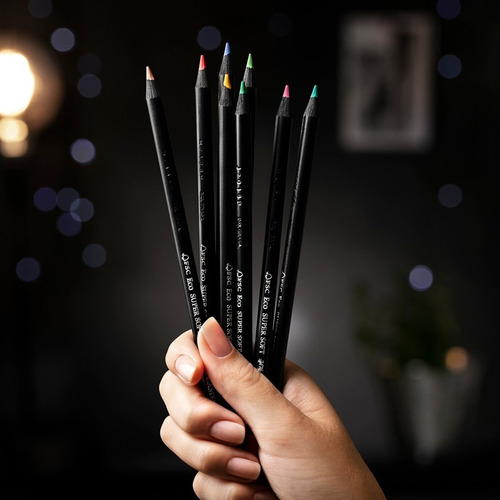 Imagen 3 de 7 de Lápices Faber Castell Supersoft X12 Colores + 2 De Regalo