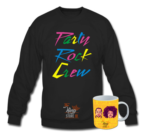 Poleron Polo + Taza, Party Rock Crew, Himno De Fiesta Rock, Lmfao, Musica / The King Store