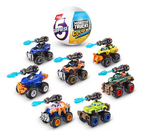Monster Truck Zuru Color Change. 7 Modelos Coleccionables Monster Truck Varios
