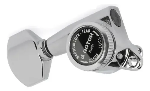 Tarraxas Guitar Com Trava Gotoh Sg381 07 Mgt 3x3 Japan Crome