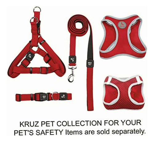 Correa para mascota Kruz Pet 594790 naranja/fiesta de bloques