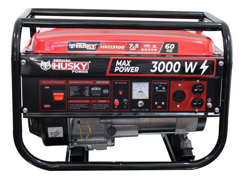 Generador Portátil A Gasolina Swedish Husky Power 2.8-3 Kw