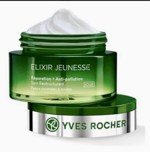 Crema Anti Contaminación Yves Rocher, Elixir Jeunesse, 50mls