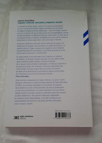 Capital Cultural, Escuela Y Espacio Social - Pierre Bourdieu