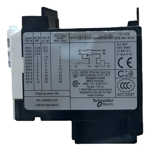 Rele Termico Lr2k0316 De 8-11.5a Schneider-telemecanique