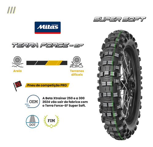 Pneu Traseiro Mitas 140/80-18 Terra Force-ef Super Soft