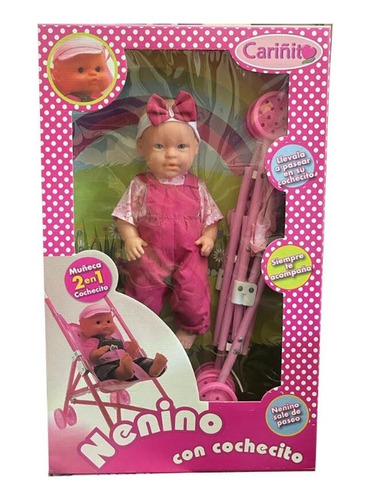 Muneca Nenino Con Paraguitas De Paseo Itm 681 Loonytoys