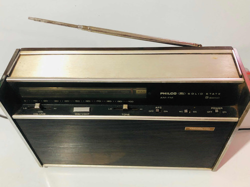 Radio Transglobe Philco Ford Solid State 9 Band Funcionando