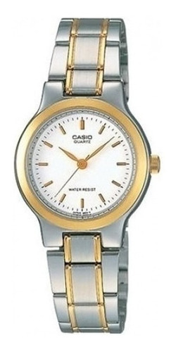 Reloj Casio Dama Ltp-1131g Colores Surtidos/relojesymas Color De La Correa Plateado Y Dorado Color Del Bisel Plateado/dorado Color Del Fondo Blanco Ltp-1131g 7a