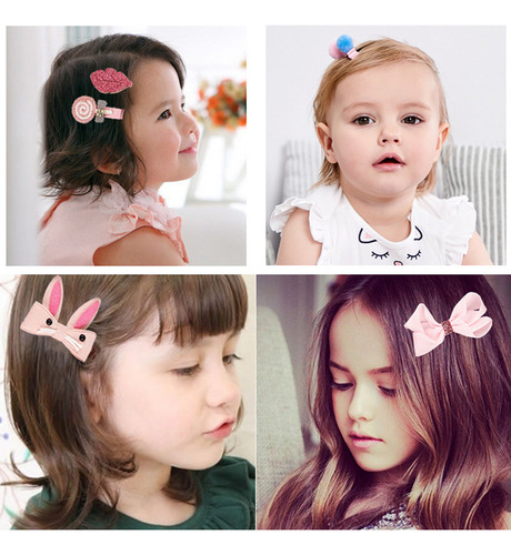 Set De 18 Accesorios Para El Cabello De Niña: Pinzas, Corbat